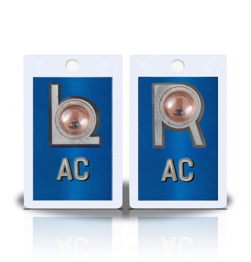 2" Height Non Sticky Positioning Xray Markers- Blue Sapphire Metallic